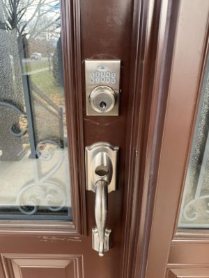 Completed new bolt lock